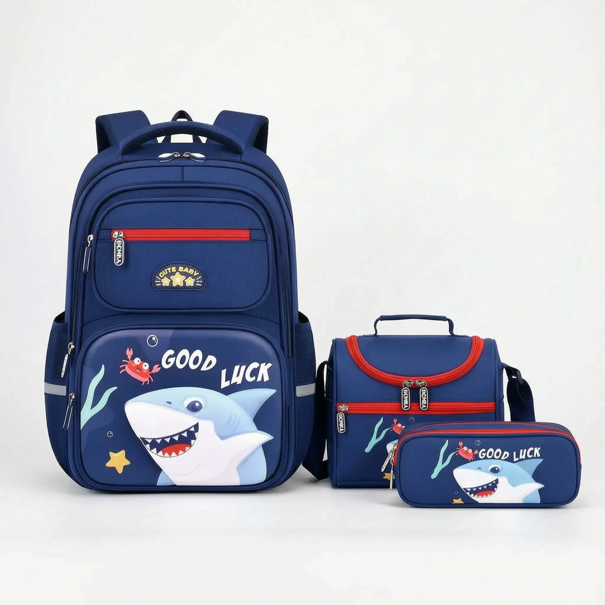 Driedelige schooltas set