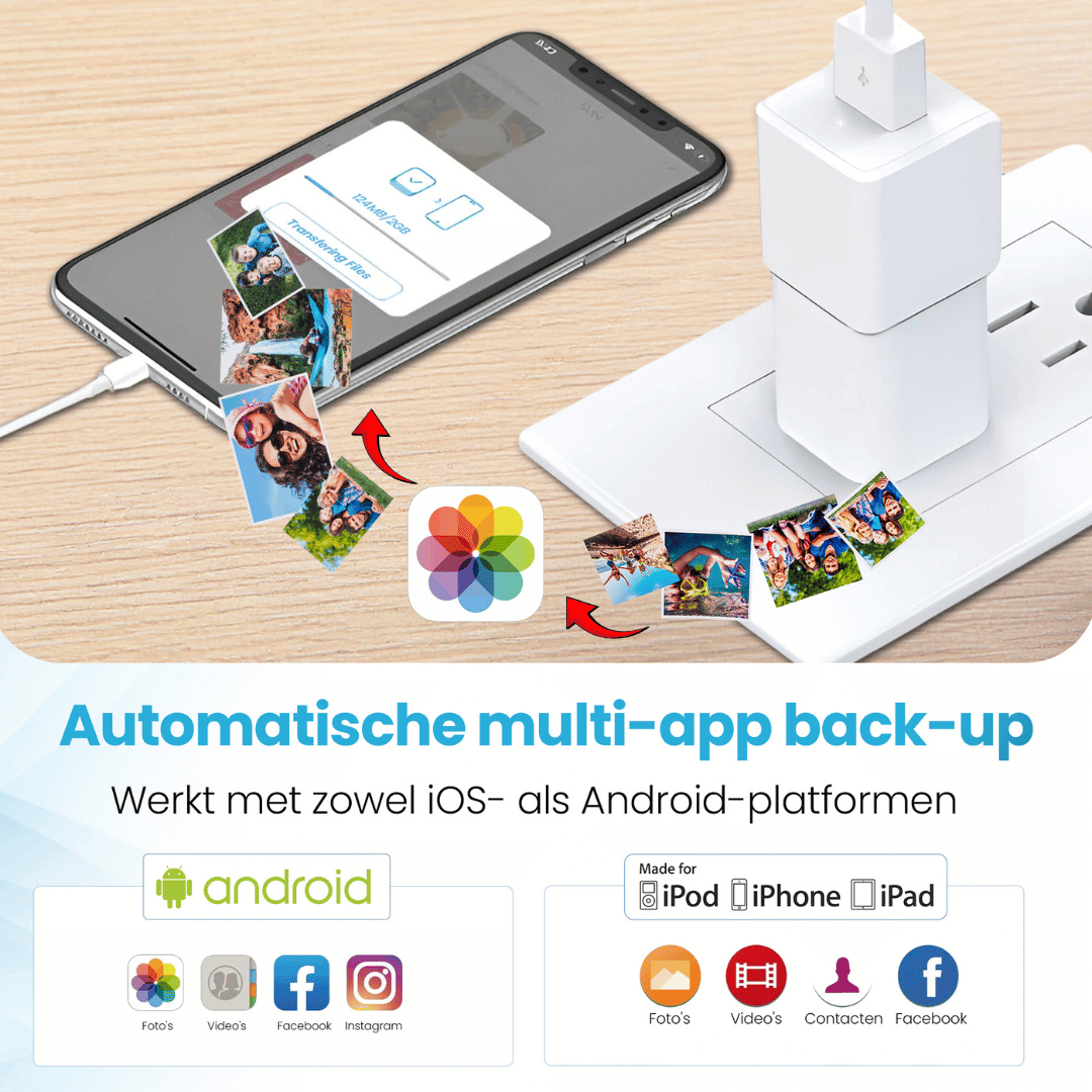 DriveX automatische back-up flashdrive
