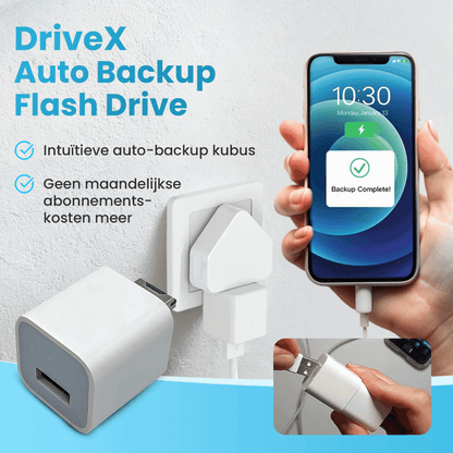 DriveX automatische back-up flashdrive