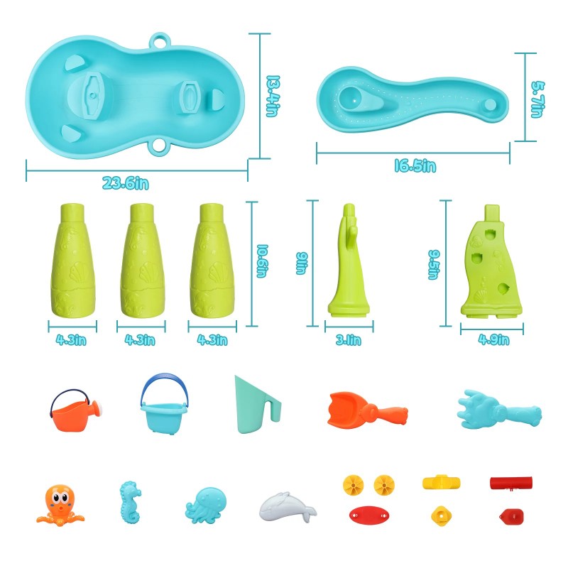 AquaPlay dubbellaagse zand- en watertafel