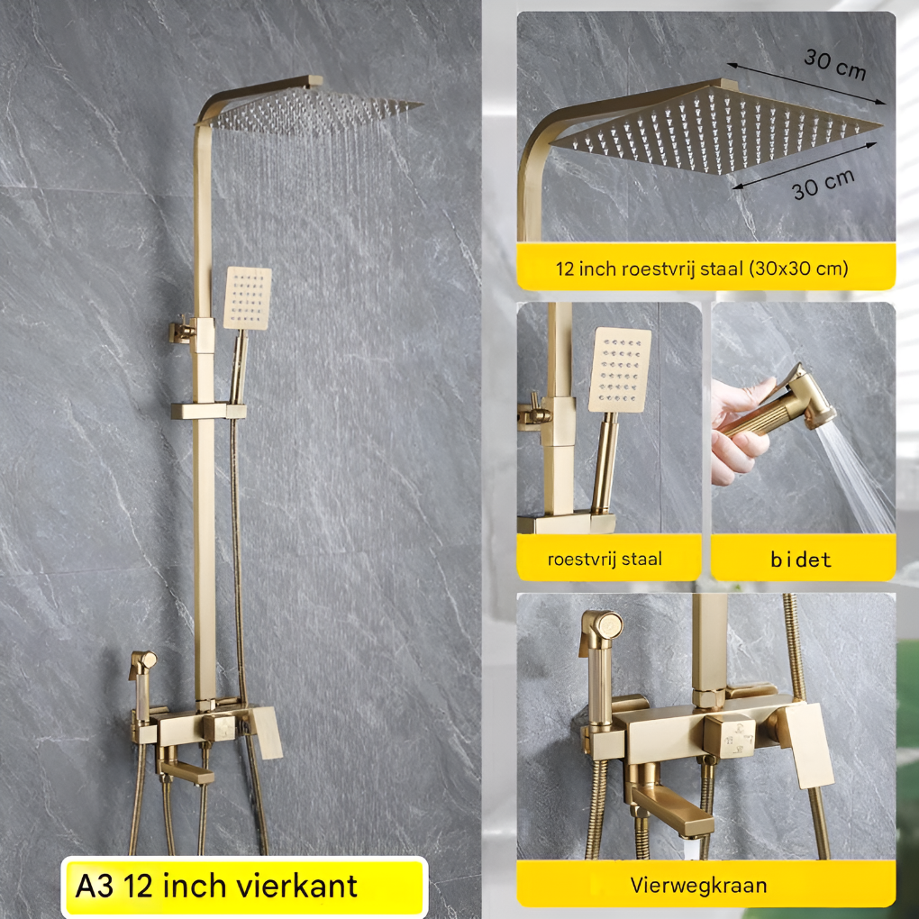 AquaFlow luxe regendoucheset