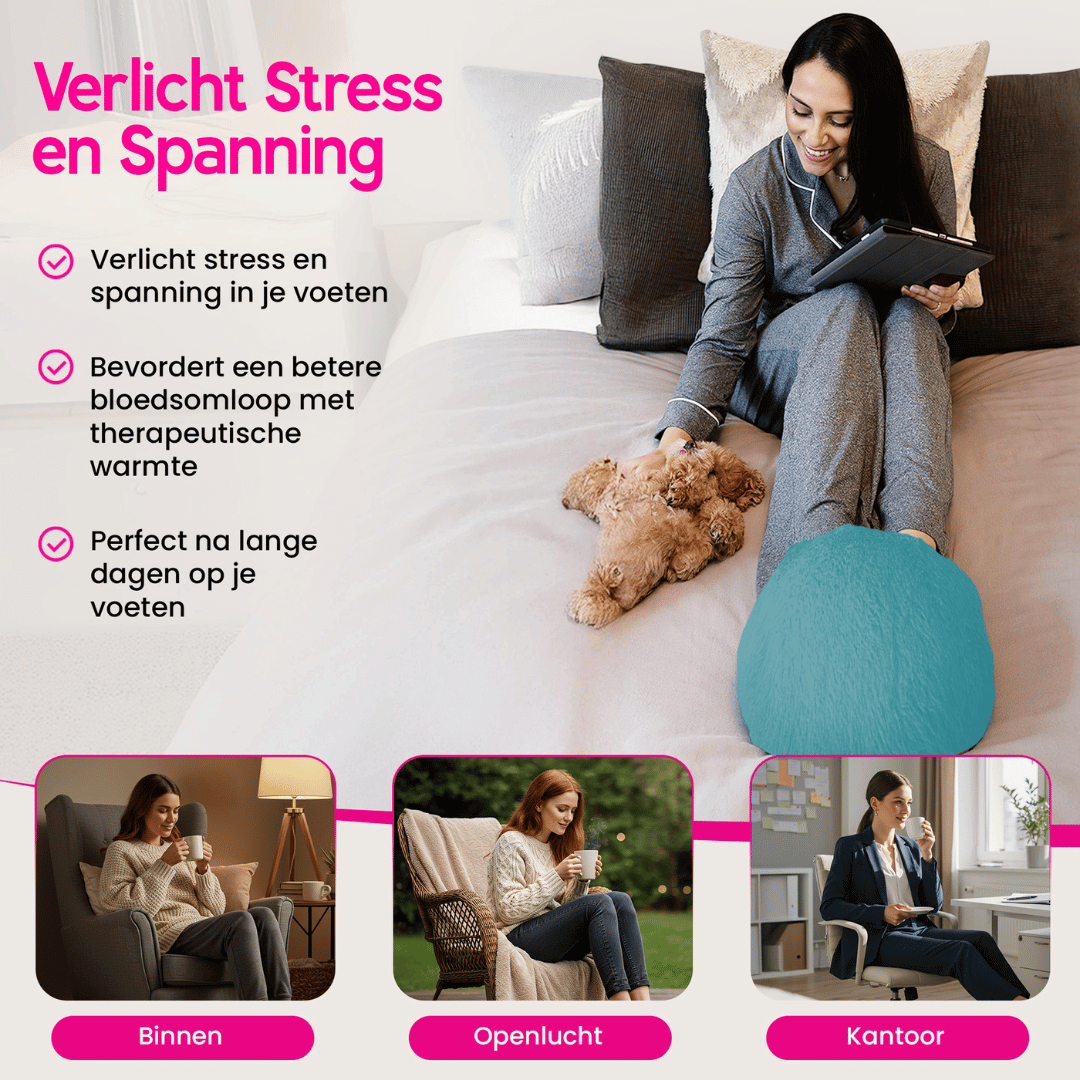 EZFoot elektrische pluchen voetverwarmer