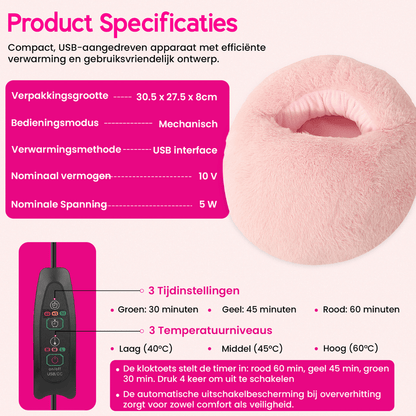 EZFoot elektrische pluchen voetverwarmer