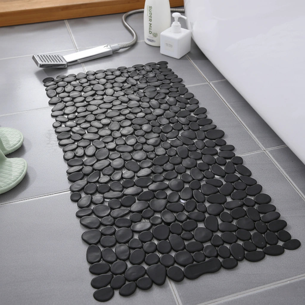 Antislip Badmat Met Kiezelsteenreliëf