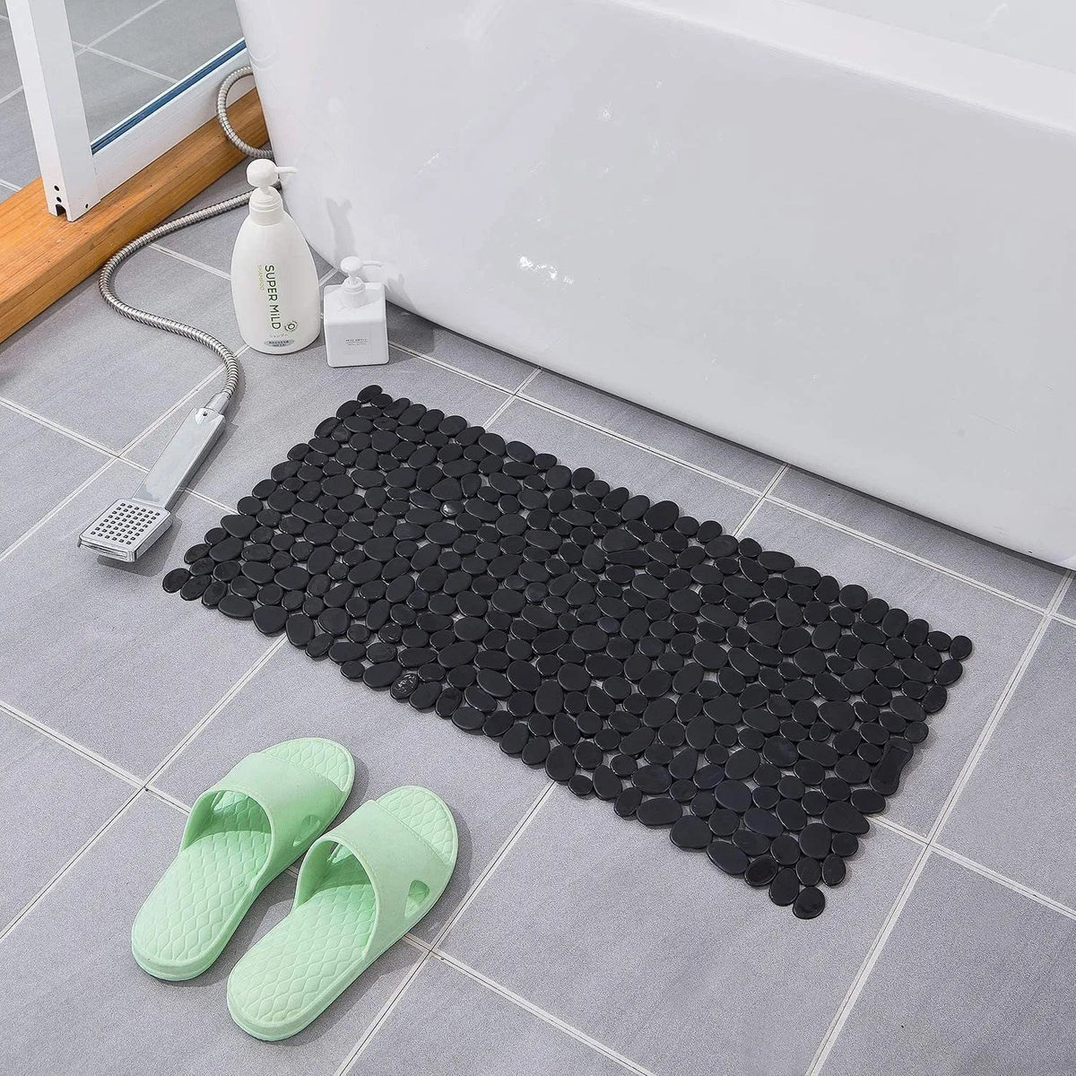 Antislip Badmat Met Kiezelsteenreliëf
