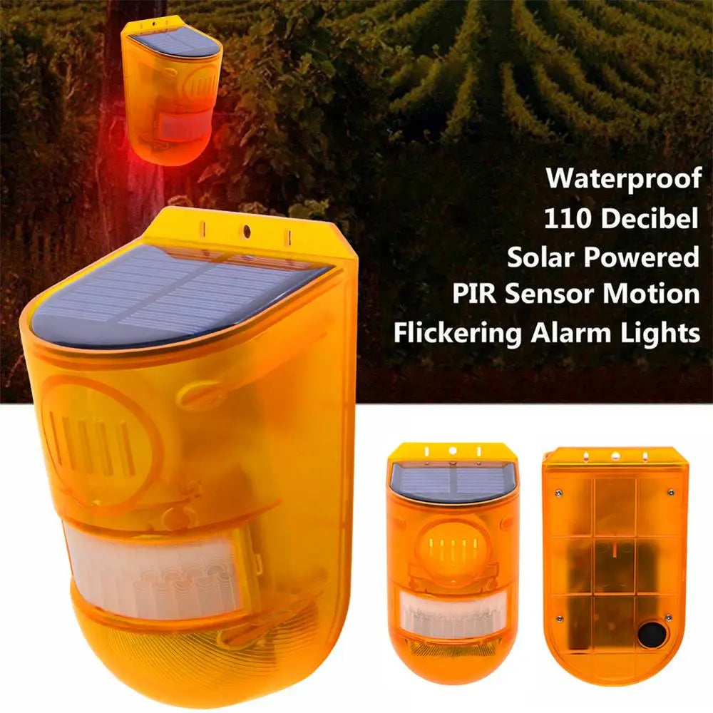 Navando solar alarmsirene met flitslicht