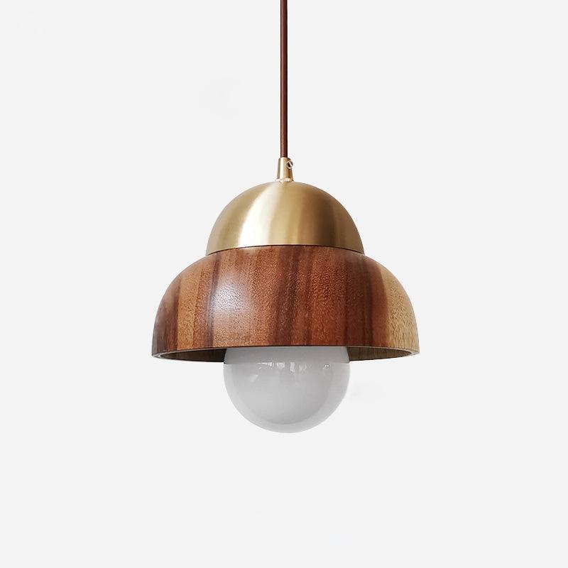LumiWood Japandi houten hanglamp