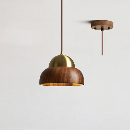 LumiWood Japandi houten hanglamp