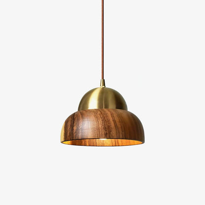LumiWood Japandi houten hanglamp