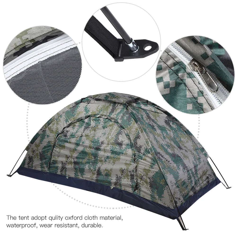 Eenpersoons Camouflage Koepeltent