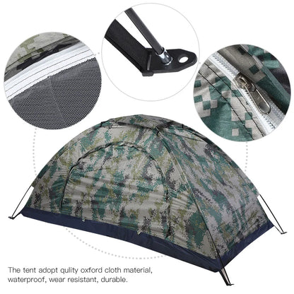 Eenpersoons Camouflage Koepeltent
