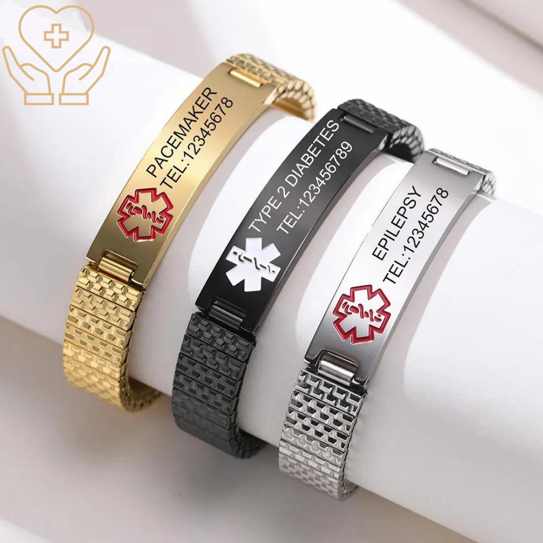 MediBand personaliseerbare medische veiligheidsarmband