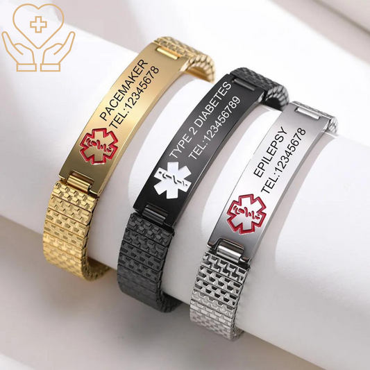 MediBand personaliseerbare medische veiligheidsarmband