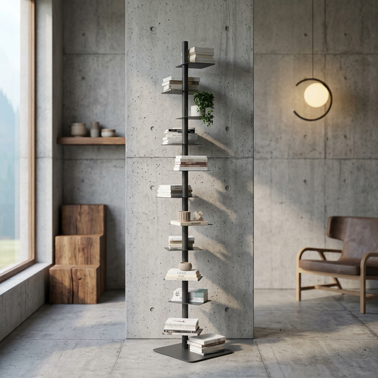 Stalen verticale wandplank