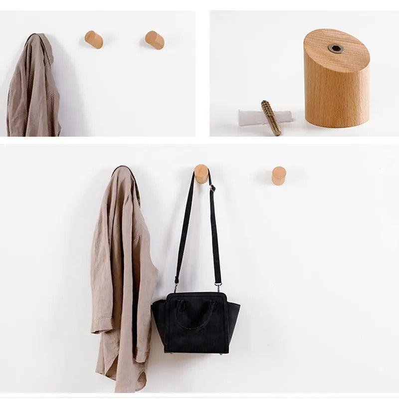 Houten Geometrische Wandhaak