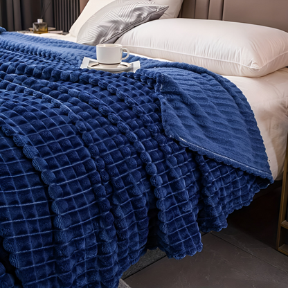 Ultra-Zachte Structuur Koraal Fleece Deken