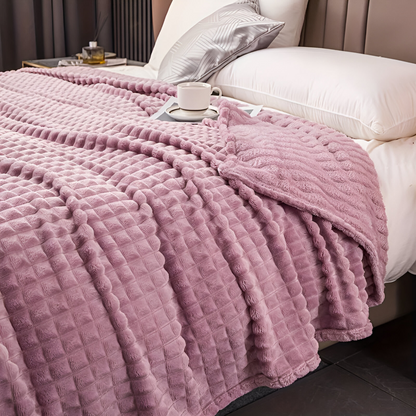 Ultra-Zachte Structuur Koraal Fleece Deken