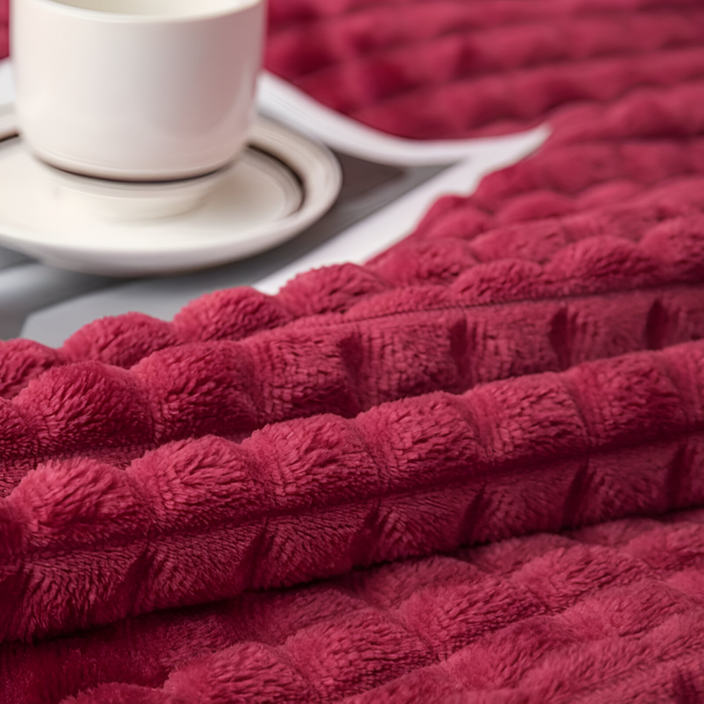 Ultra-Zachte Structuur Koraal Fleece Deken