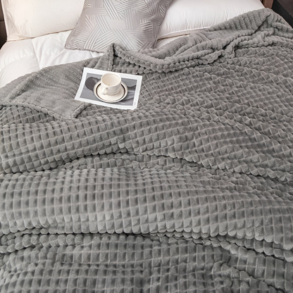 Ultra-Zachte Structuur Koraal Fleece Deken