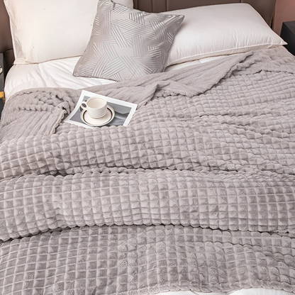 Ultra-Zachte Structuur Koraal Fleece Deken
