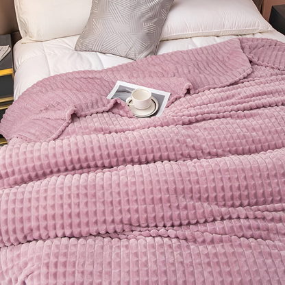 Ultra-Zachte Structuur Koraal Fleece Deken