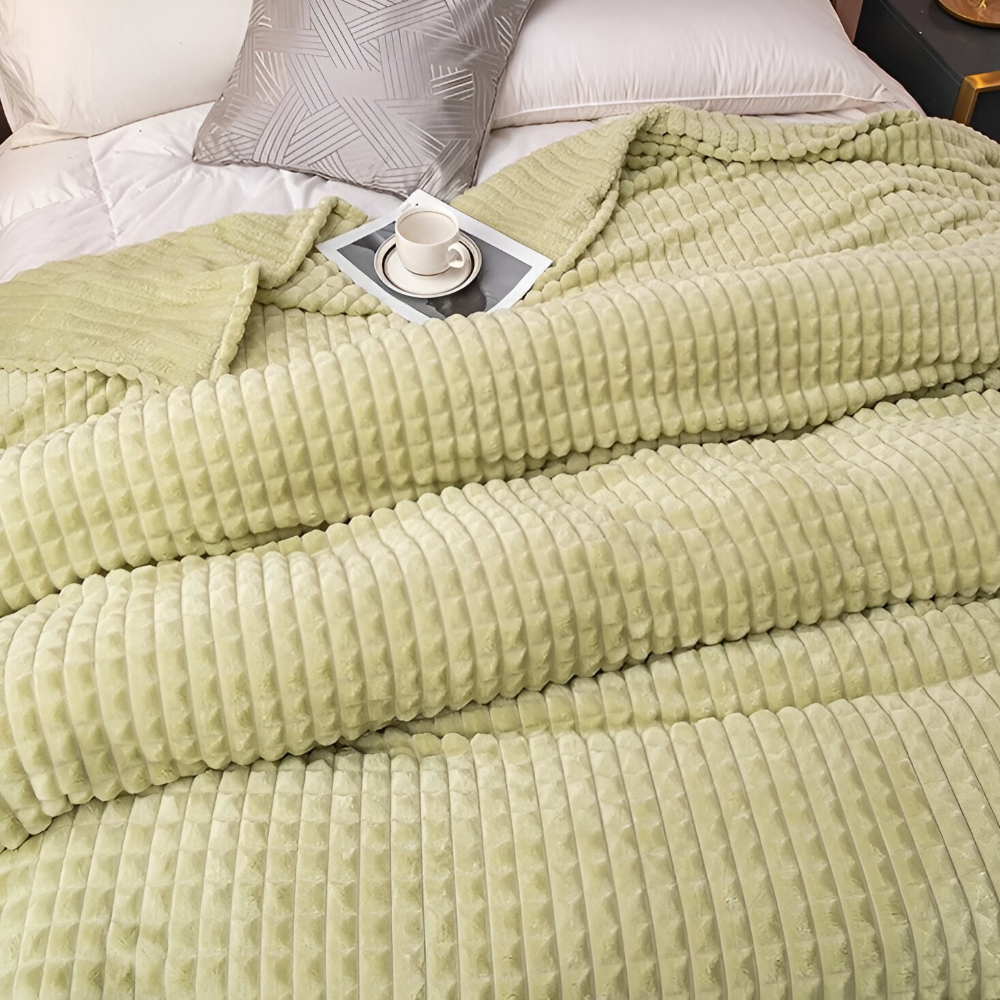 Ultra-Zachte Structuur Koraal Fleece Deken