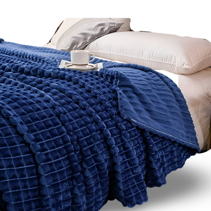 Ultra-Zachte Structuur Koraal Fleece Deken