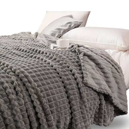 Ultra-Zachte Structuur Koraal Fleece Deken