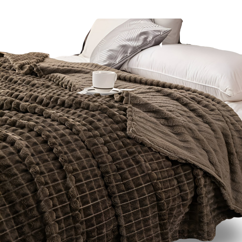 Ultra-Zachte Structuur Koraal Fleece Deken