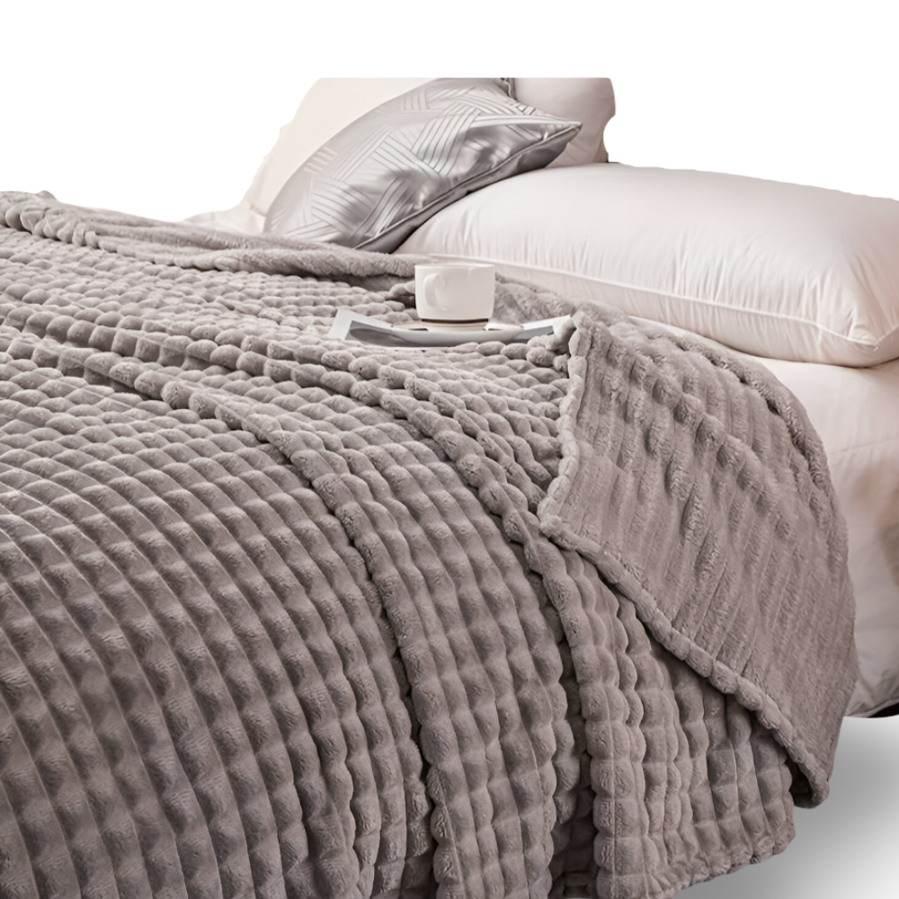 Ultra-Zachte Structuur Koraal Fleece Deken