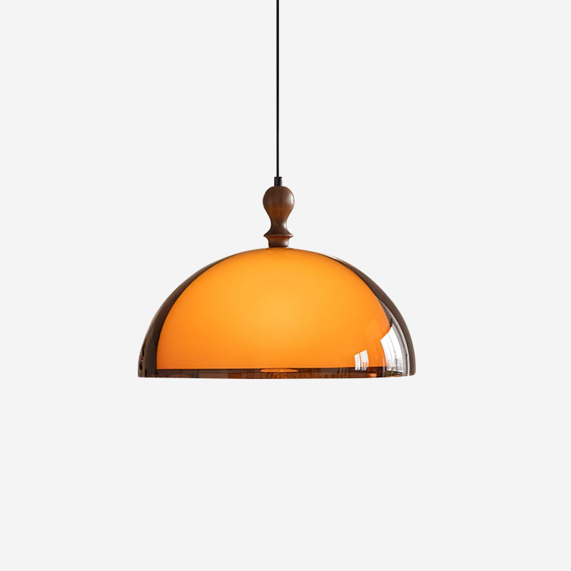 Hanglamp van Walnoothout & Acryl