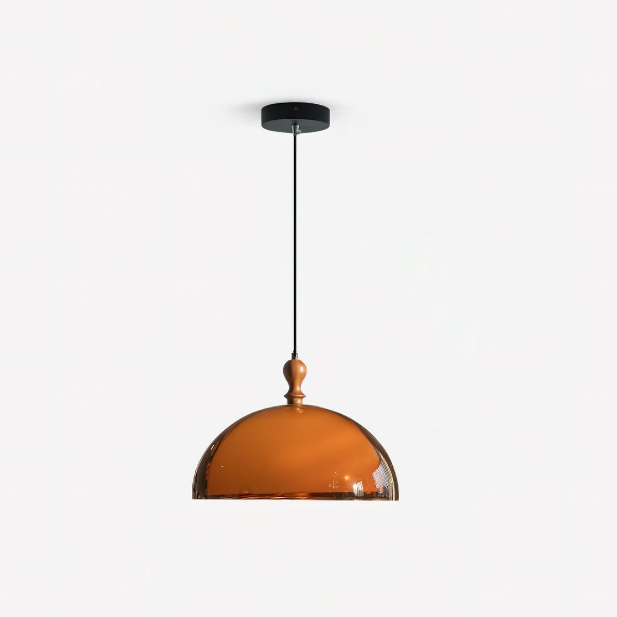 Hanglamp van Walnoothout & Acryl