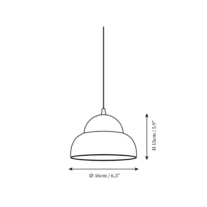 Houten Japandi hanglamp met messing accenten