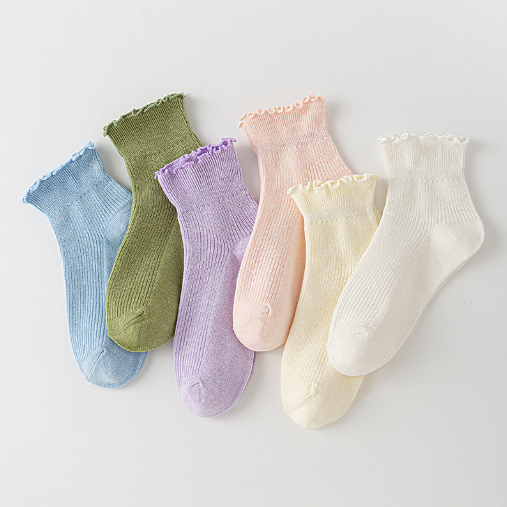 Dames Ruffle Enkelsokken