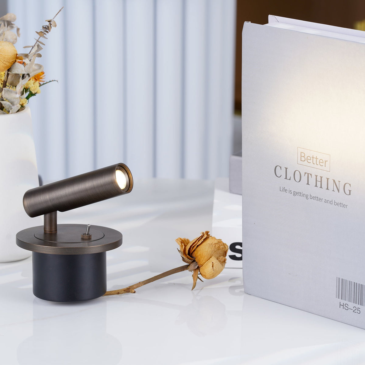 Odior cilindrische LED wandleeslamp