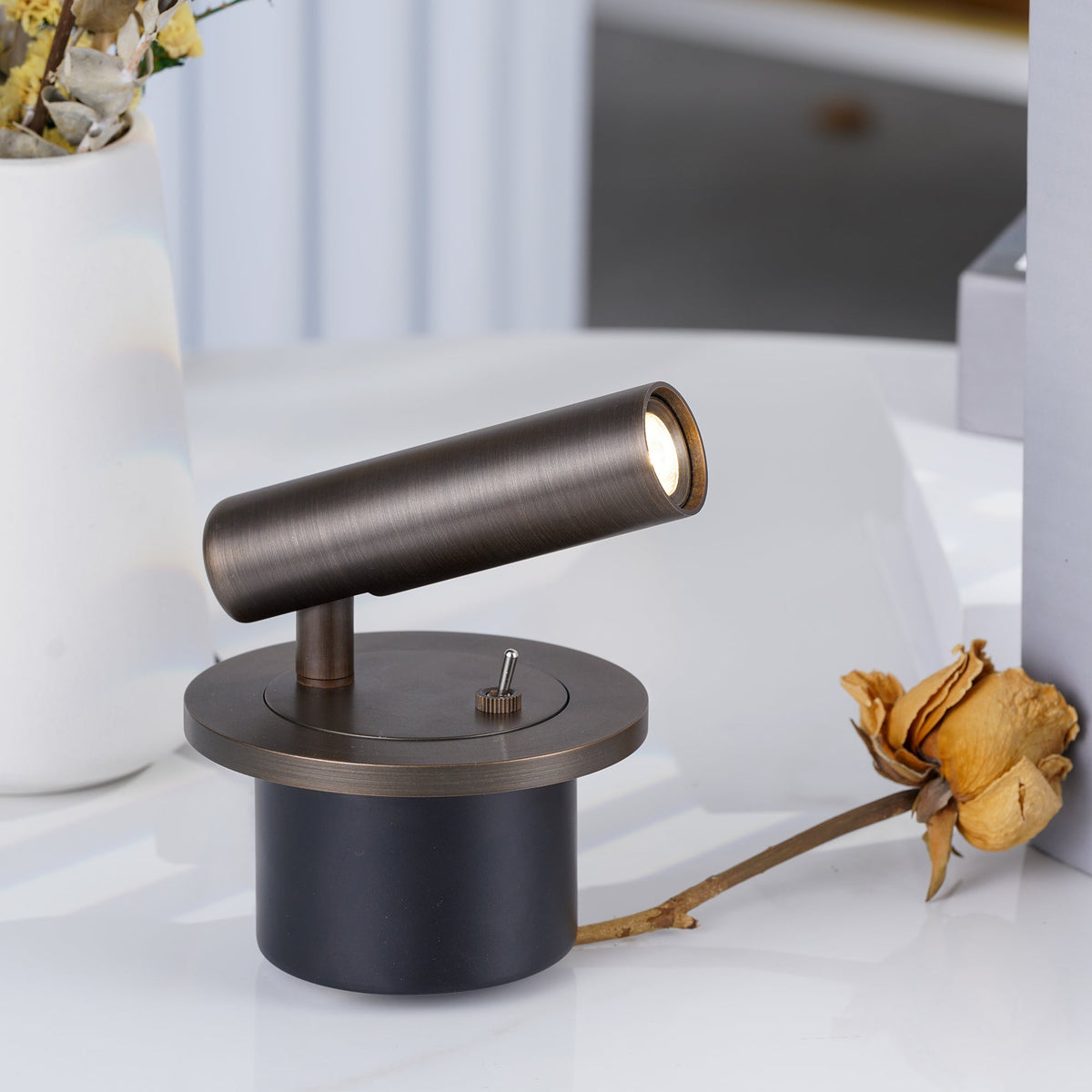 Odior cilindrische LED wandleeslamp