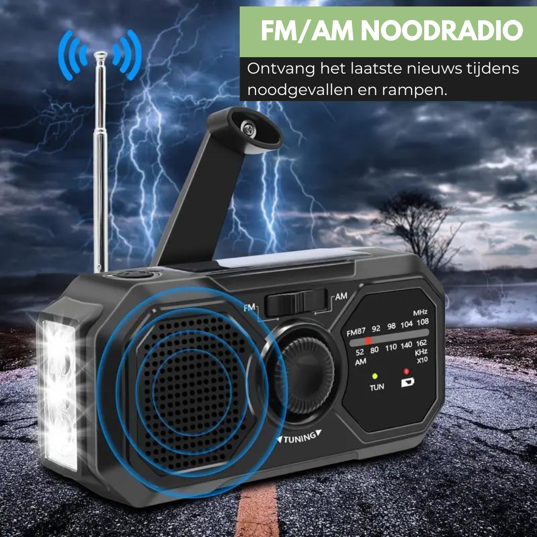 SurvivalWave draagbare noodradio