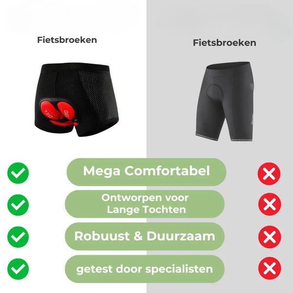 Unisex fietsbroek met gelvoering
