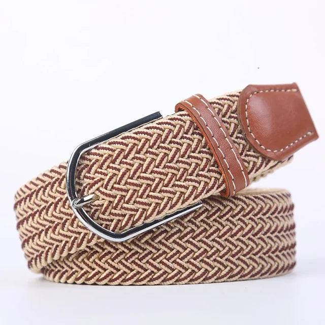 StretchBuckle elastische faux lederen riem