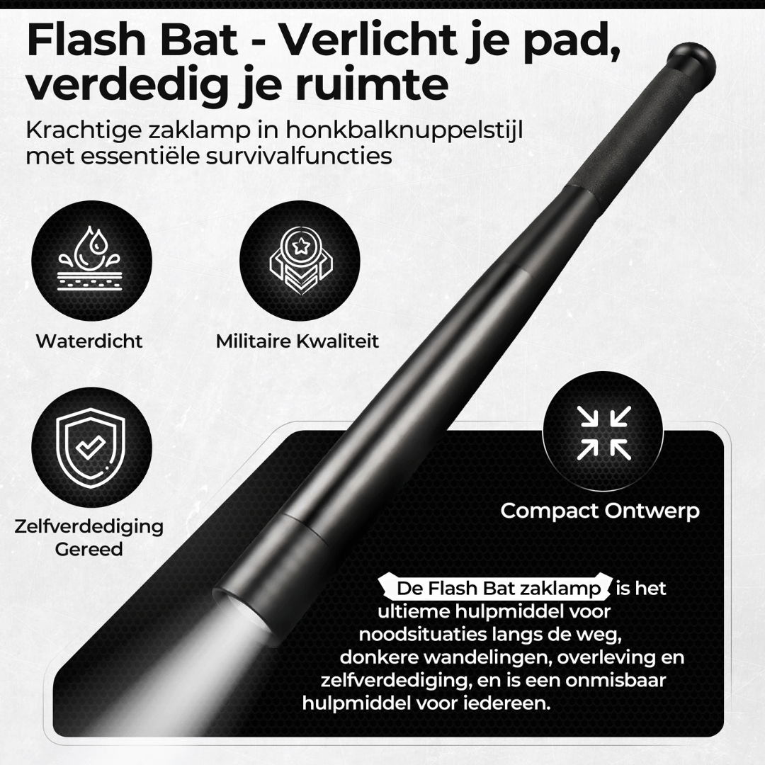 Flash Bat zelfverdediging zaklamp
