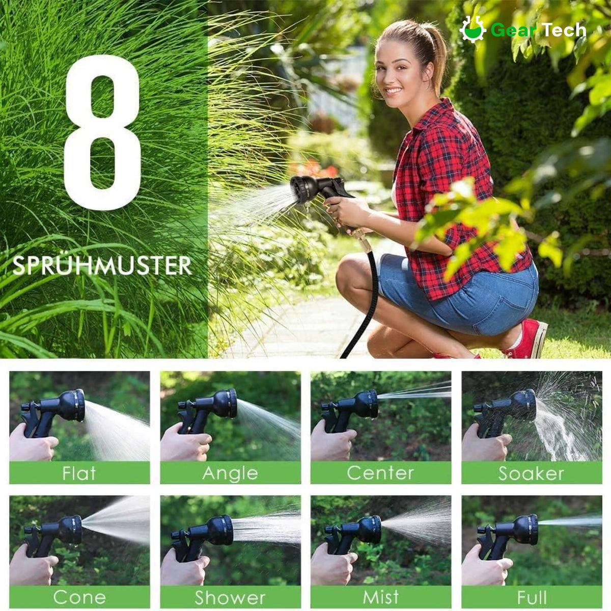 Navando flexibele uittrekbare tuinslang