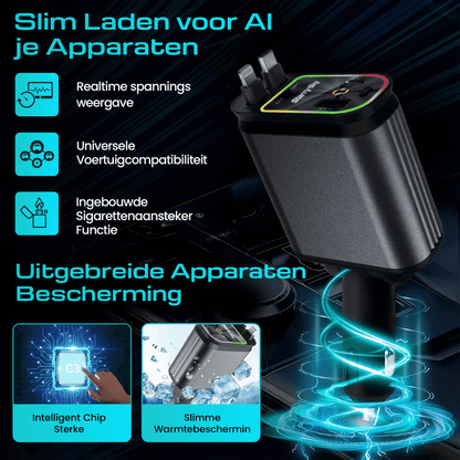 FluxStar 4-in-1 snelle autolader
