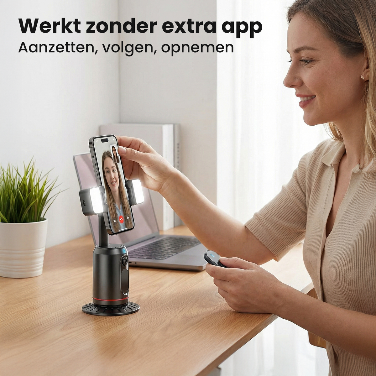 FocusFlow slimme auto-tracking telefoonstandaard