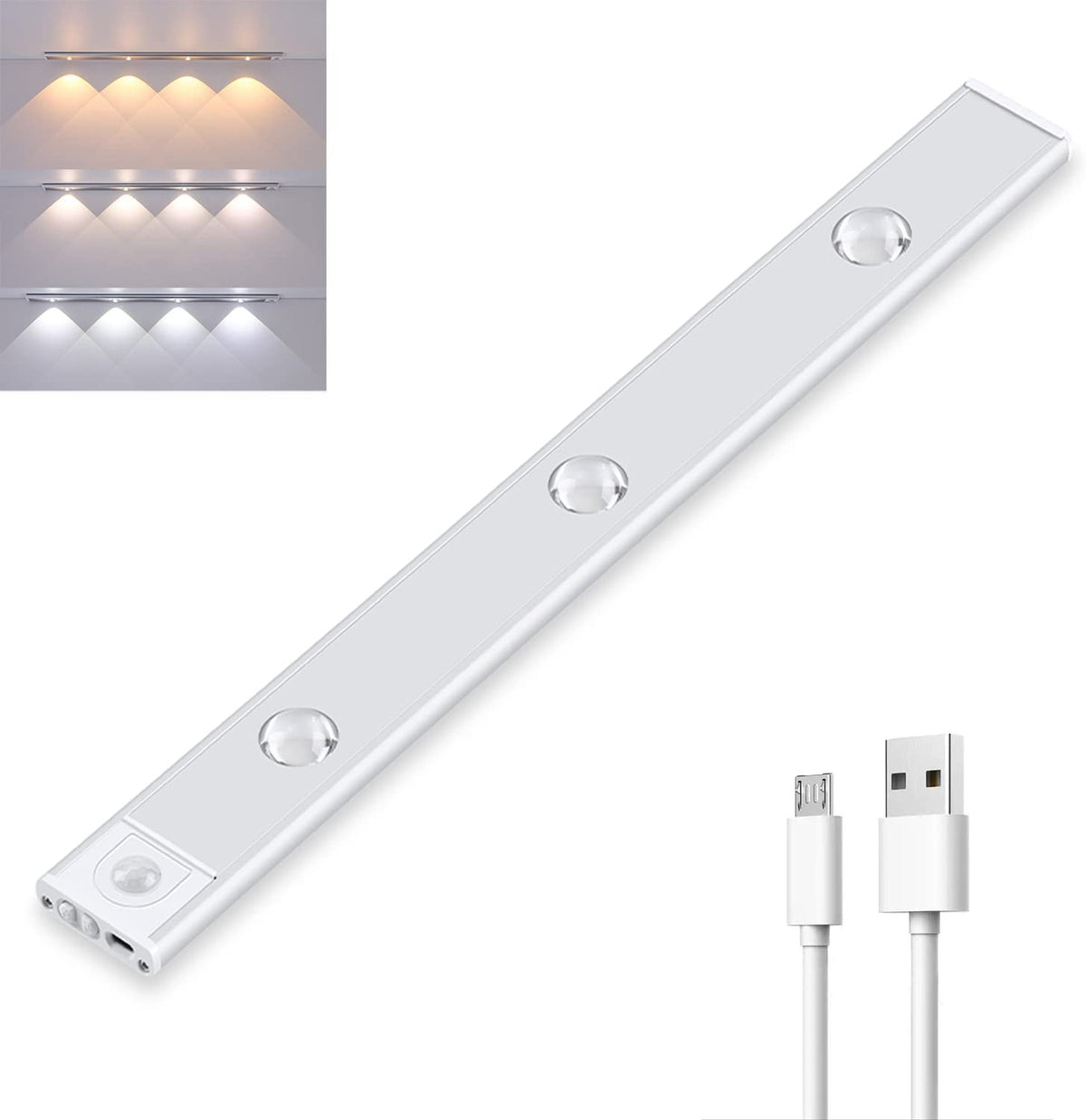Draadloos Oplaadbaar LED-Lampje met Bewegingssensor