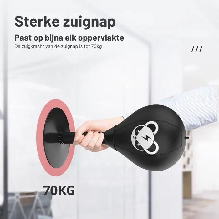 PowerStrike boksbal met krachtige zuignap