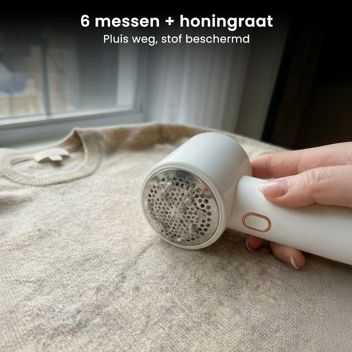 FuzzClean oplaadbare pluizentondeuse