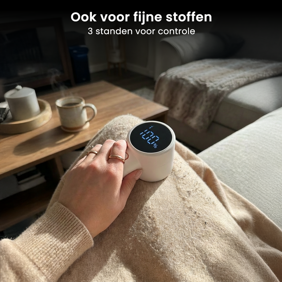 FuzzClean oplaadbare pluizentondeuse