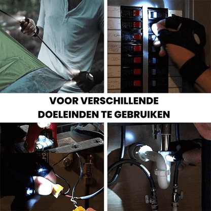 Voltagear vingerloze LED-handschoenen