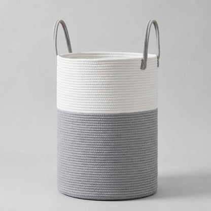 Gevlochten katoenen wasmand 58 liter