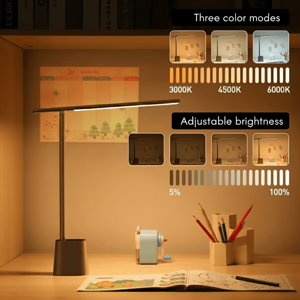 FOLDLITE opvouwbare led-bureaulamp